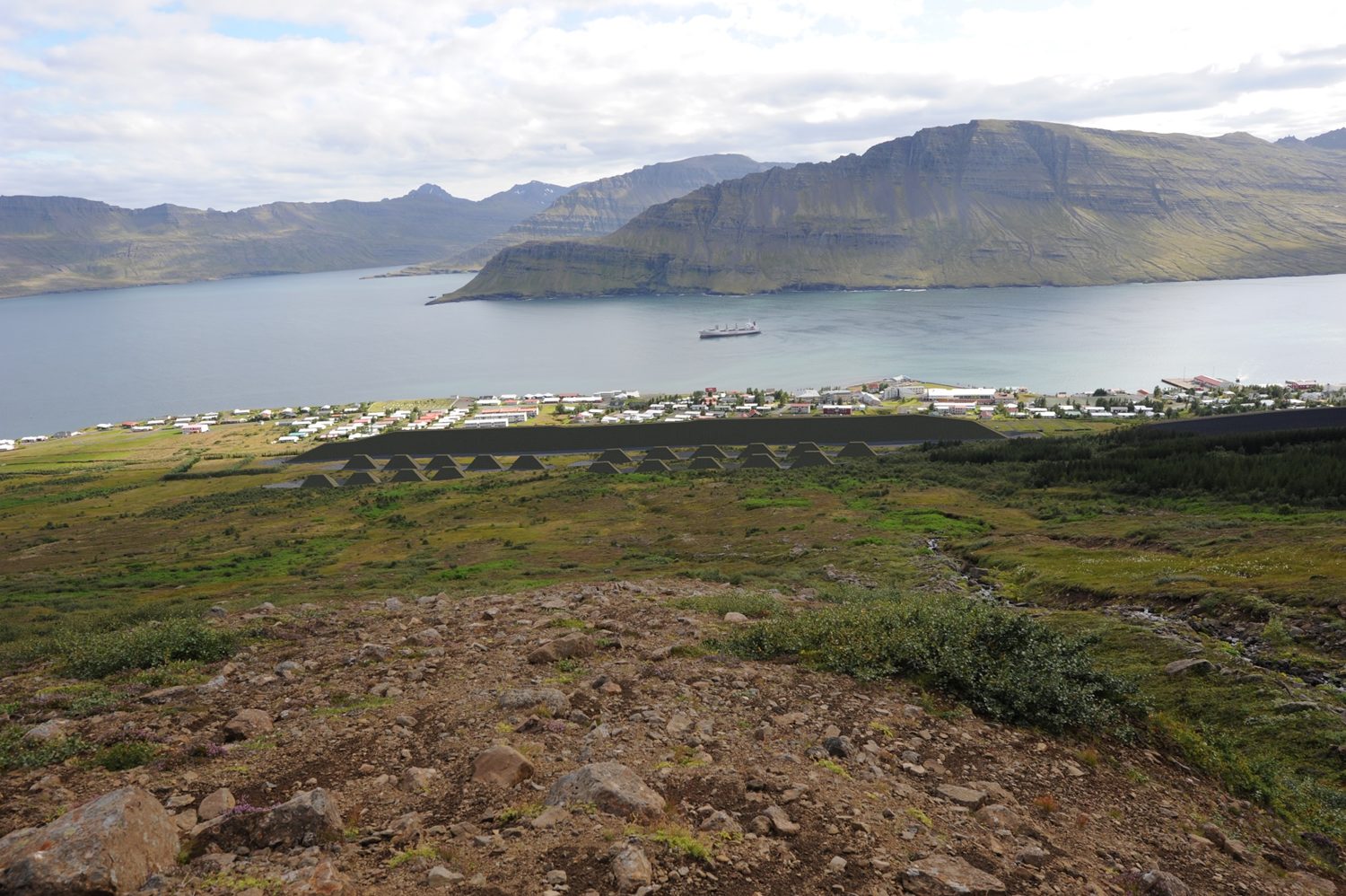 Snjótæknilegri hönnun varnargarða í Neskaupstað