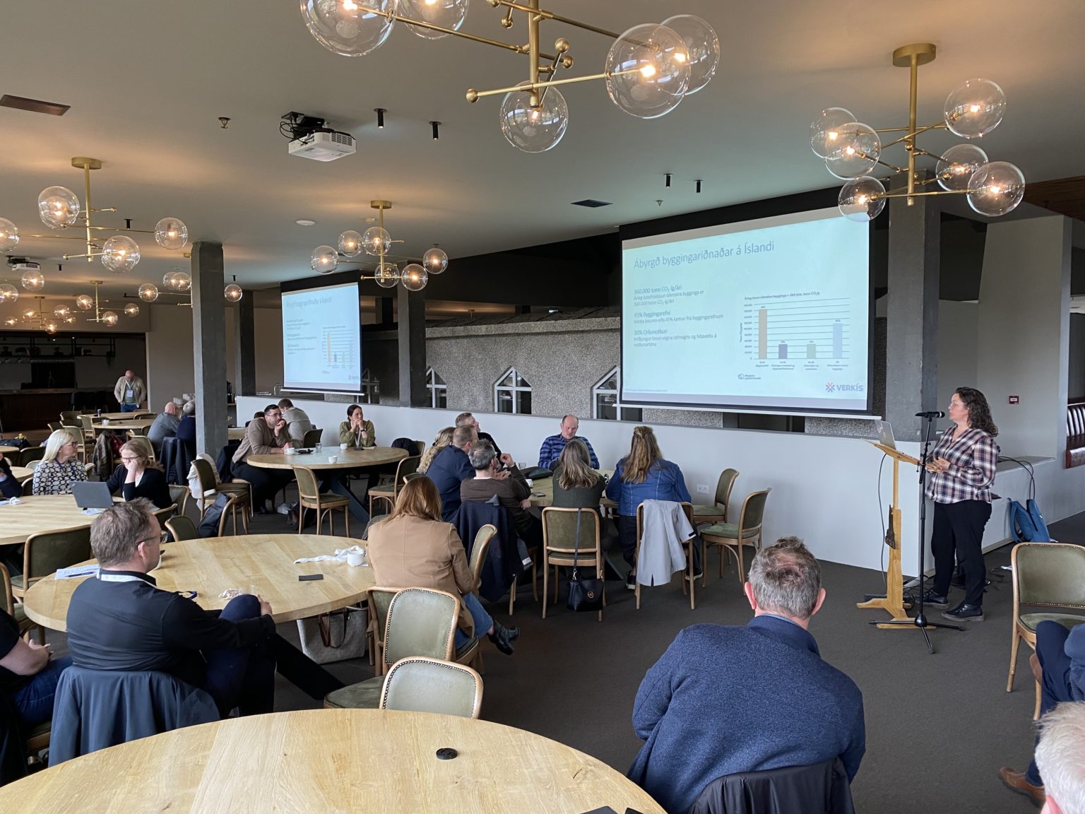 Elín Vignisdóttir flytur hér erindið sitt